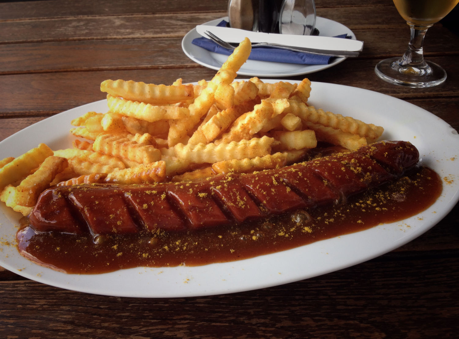 Riesencurrywurst vom Metzger